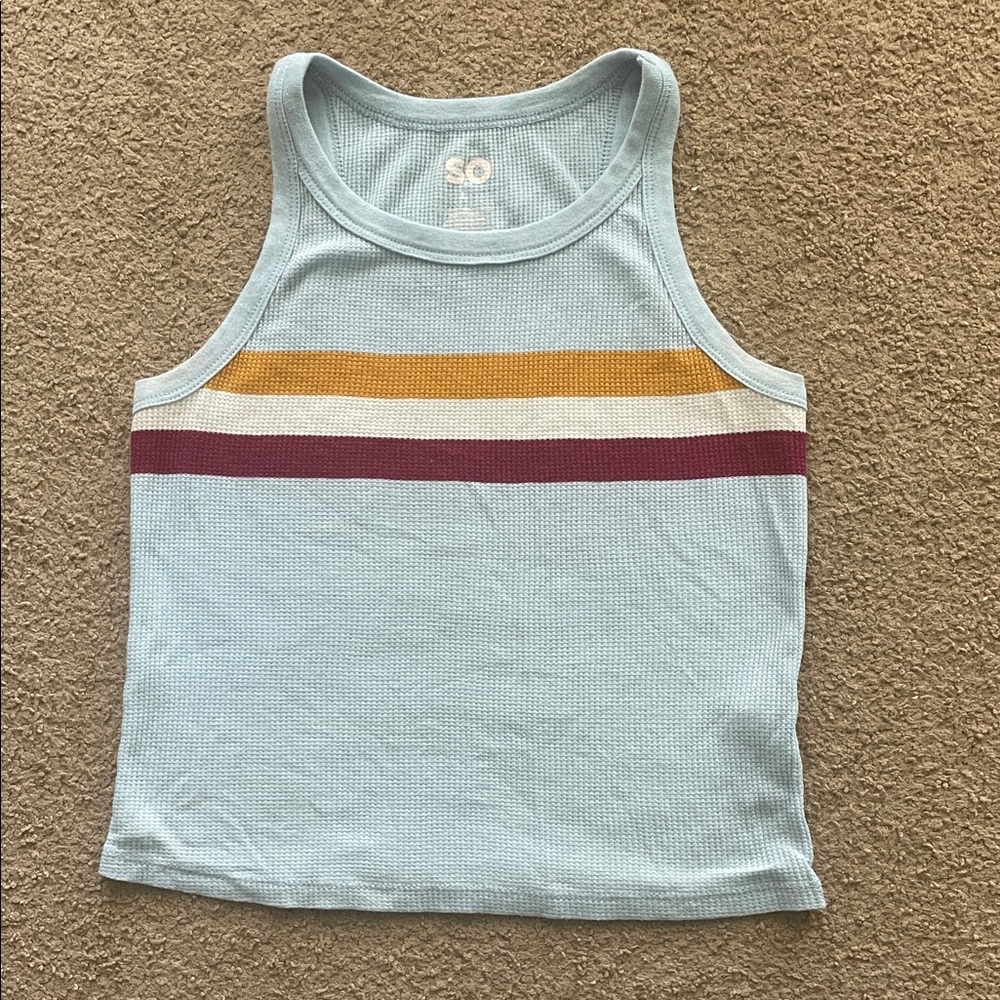 SO Multicolor Striped Tank Top